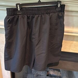 ROMWE Black Athletic Shorts Lightweight Elastic Waist. Listing #12124